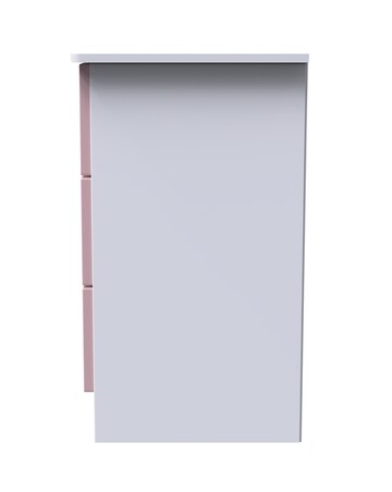 Haydn Ready Assembled 3 Drawer Bedside - Kids