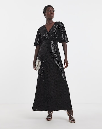 Twisted Wunder Velvet Sequin Maxi Dress