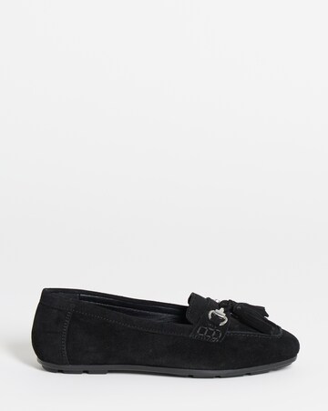 Heavenly Soles Prague Suede Diving Moccasin - Wide Fit (E)