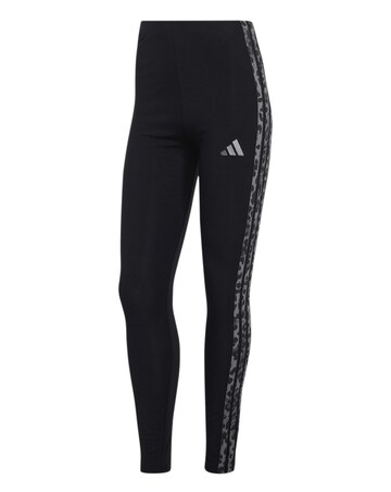 adidas 3 Stripe Leopard Print Legging