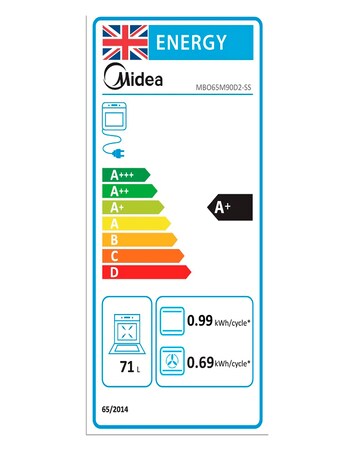 Midea 9-Function Built-In Single Oven with Digital Timer - Stainless Steel