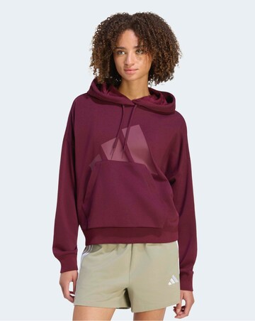 adidas Essentials Big Logo Hoodie - Maroon