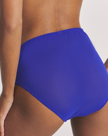 Pretty Secrets Lace Full Brief Knickers Blue