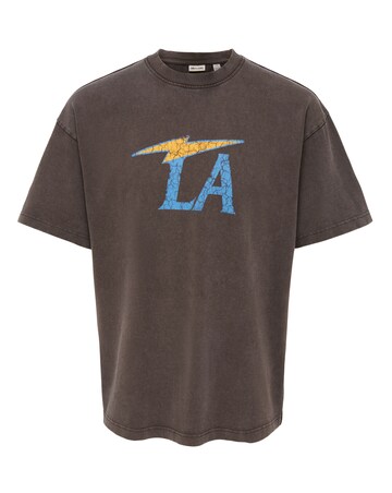 Only & Sons Dunham Washed Loose Fit T-Shirt - Coffee