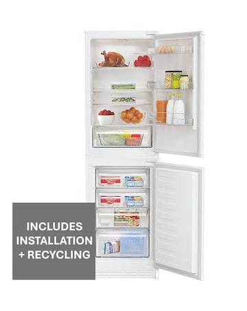 Hotpoint HPKS 1262B4 UK Integrated 50/50 Fridge Freezer White + Install