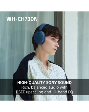 Sony WH-CH730N Wireless Noise Cancelling Over-Ear Headphones - Beige