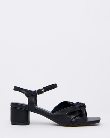Tamika Volume Twist Flexible Sole Block Heel Sandals - Extra Wide Fit (EEE)
