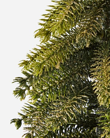 Gisela Graham Set of 2 Bristle Trees with Star Topper - 39cm and 30cm
