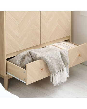 Herringford 2 Door 1 Drawer Wardrobe