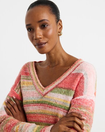 Space Dye V-Neck Tunic