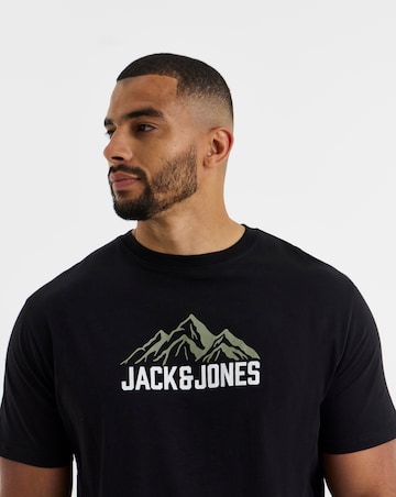 Jack & Jones Roche Mountain Graphic T-Shirt - Black