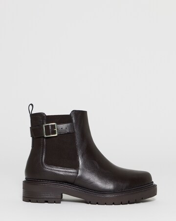Sidonie Chelsea Buckle Ankle Boots - Wide Fit (E)