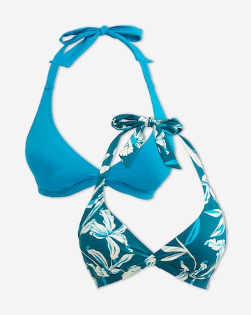 Value 2 Pack Value Halterneck Bikini Tops