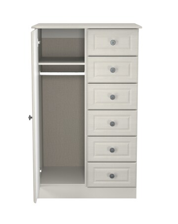 Peregrine Ready Assembled 1 Door 5 Drawer Kids Wardrobe - Kids
