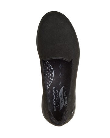 Skechers Black Arch Fit N Joy Lite Ultra Go Loafers - Standard Fit (D)