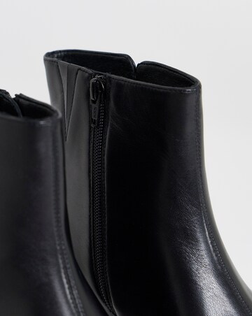 Candice Classic Leather Ankle Boots - Wide Fit (E)
