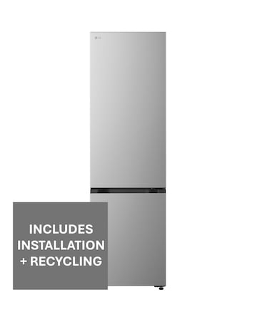 LG GBBSJ2CCPY 60/40 Tall Fridge Freezer - Silver + Install