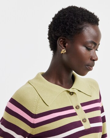 Long Sleeve Fine Knit Stripe Jumper