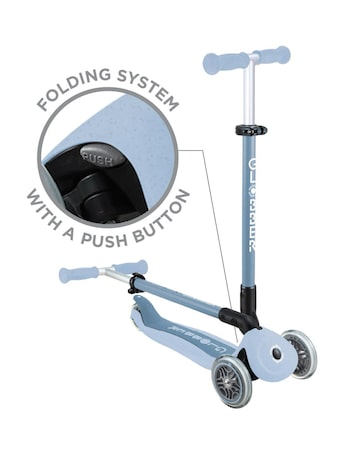 Globber Go Up Active Lights Ecologic - Blueberry
