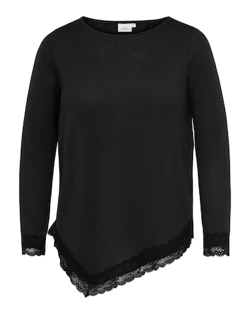 Only Assymetric Lace Top