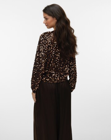 Vero Moda Belle Zip Sequin Bomber