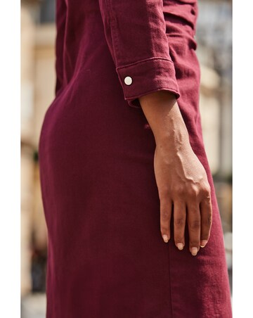 Sosandar 3/4 Sleeve Ruched Waist Dress
