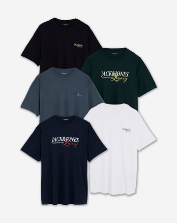 Jack & Jones Jade 5-Pack T-Shirt - Multi