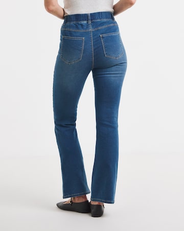 Mid Blue Stretch Bootcut Jeggings