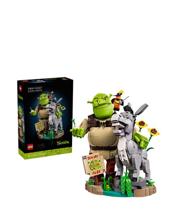 LEGO Shrek Donkey & Puss in Boots Model