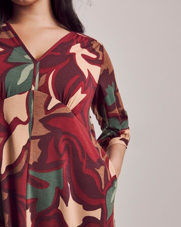 Julipa Petite Printed Jersey Midi Dress