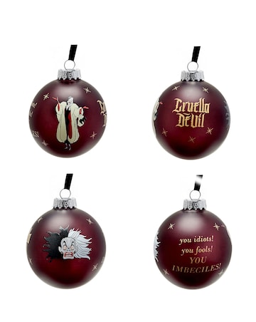 Disney Set of 7 Baubles - Villains