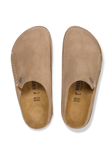 Birkenstock Zermatt Premium Suede Slippers - Grey Taupe