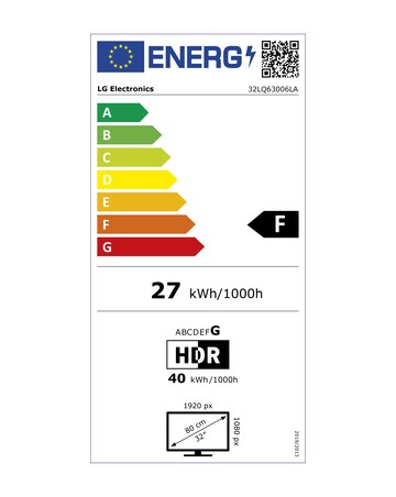 LG 32LQ63006LA 32in FHD Smart TV