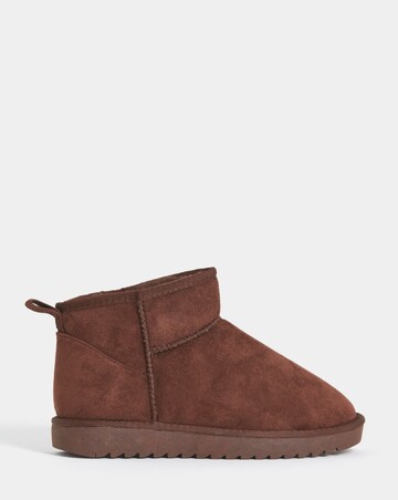 Renna Suede Low Cut Warm Lined Boots - Extra Wide Fit (EEE)