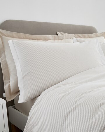 Bianca Seersucker Woven Stripe Duvet Cover Set