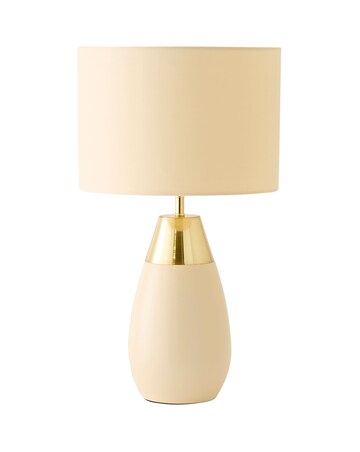 ValueLights Hurst Large Cream Touch Table Lamp