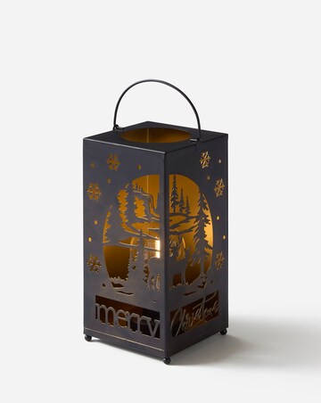 Cut Out Stag Lantern with Bulb