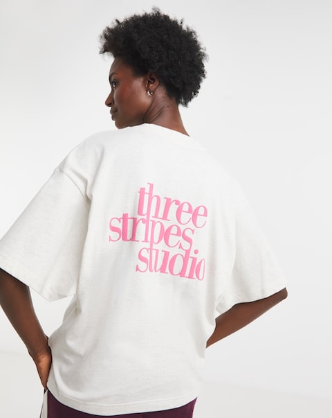adidas 3 Stripe Studio Graphic T-Shirt
