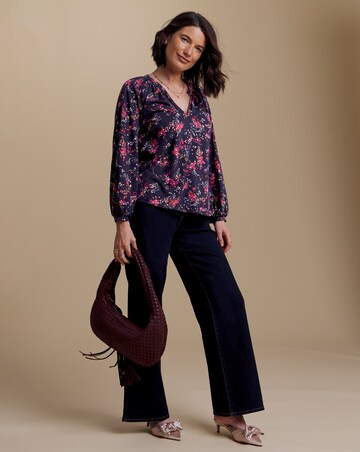 Julipa Metalic Print Jersey Blouse