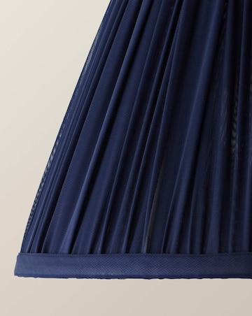 ValueLights Elowen Navy Chiffon Taper Shade