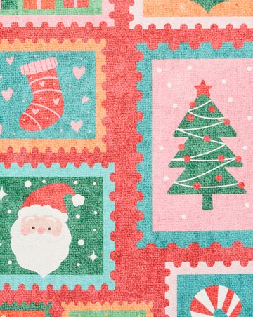 Christmas Stamps Washable Large Doormat
