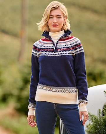Joe Browns Collette Half Zip Jumper