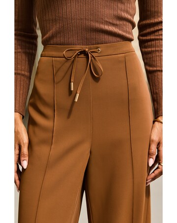 Sosandar Side Stripe Wide Leg Trouser