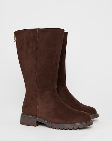 Brynlee Flat Calf Boots - Wide Fit (E) & Curvy Calf