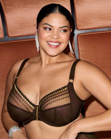 Elomi Matilda Plunge Wired Bra Brown