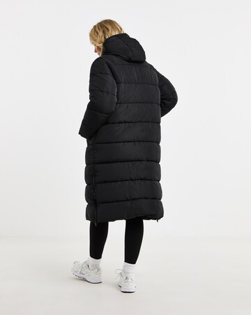Gym King Longline Quilted Puffer Coat