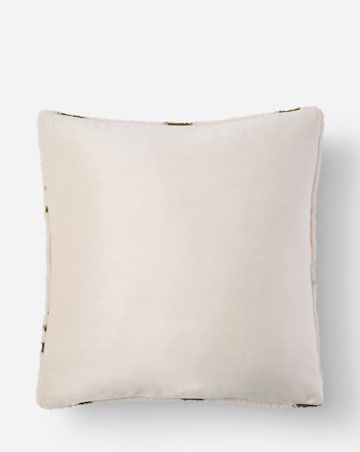 Carved Trees Faux Fur Cushion