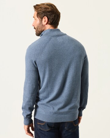 FatFace Rye Half Neck - Blue Denim