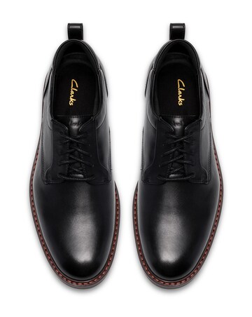 Clarks Aldwin 2 Leather Derby Shoe - Black