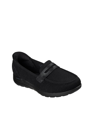 Skechers Black Arch Fit N Joy Lite Slip In Loafers - Standard Fit (D)